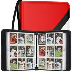 Card Binder 9 Pocket, 900 Double Sided Pockets Trading Card Binder with 50 Sl... - Image 1