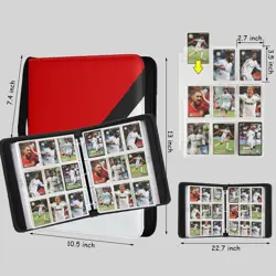 Card Binder 9 Pocket, 900 Double Sided Pockets Trading Card Binder with 50 Sl... - Image 2
