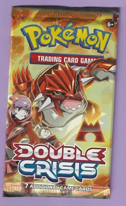 Pokemon "Double Crisis" 7-Card Sealed Booster Pack (Magma) X1 - Image 1