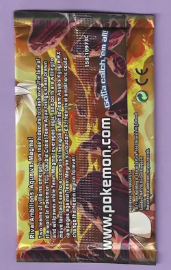 Pokemon "Double Crisis" 7-Card Sealed Booster Pack (Magma) X1 - Image 2