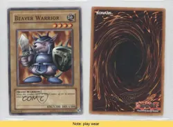 Beaver Warrior Unlimited YuGiOh Starter Deck Yugi #SDY-005 2002 READ 1a1 - Image 3