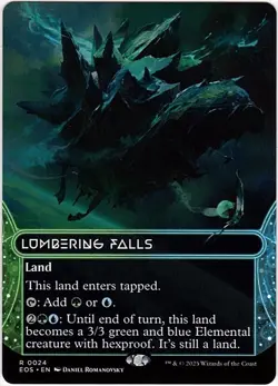 MTG Edge Of Eternities: Stellar Sights Lumbering Falls Borderless (Rare) - Image 1