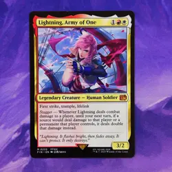 Lightning, Army of One FIN FF 0233 Commander MTG Final Fantasy Stagger - Image 1