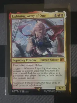Lightning, Army of One FIN FF 0233 Commander MTG Final Fantasy Stagger - Image 1