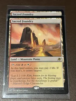 Sacred Foundry Foil 0256 EOE NM/MT [Edge of Eternities:MTG] - Image 1