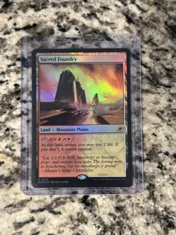 Sacred Foundry Foil 0256 EOE NM/MT [Edge of Eternities:MTG] - Image 1