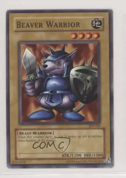Beaver Warrior Unlimited YuGiOh Starter Deck Yugi #SDY-005 2002 qm5 - Image 1