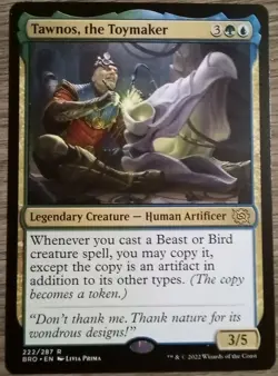 Tawnos, the Toymaker #222/287 MTG The Brothers' War Rare Near Mint - Image 1