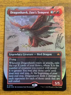 Dragonhawk, Fate's Tempest - Bloomburrow - MTG - FOIL - 0291 - Image 1