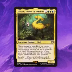 Choco, Seeker of Paradise FIN FF 0215 Commander MTG Final Fantasy Bird Chocobo - Image 1