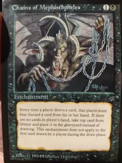 MTG Magic the Gathering Chains of Mephistophelis English Legends/Rare - Image 1