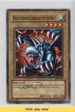 Winged Dragon Guardian of the Fortress #1 Unlimited YuGiOh Starter Deck Yugi 2u3 - Image 1