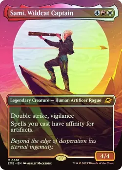 MTG - Sami, Wildcat Captain - Borderless Foil - Edge of Eternities - Magic - Image 1