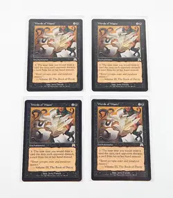 Lot of (4) Magic The Gathering MTG Words of Waste - Image 1