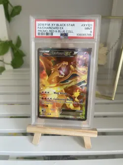 Pokemon Charizard EX Red & Blue Coll. Full Art Promo XY121 PSA 9 Mint - Image 1