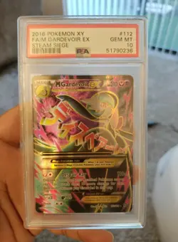 2016 POKEMON XY STEAM SIEGE #112 FA/M GARDEVOIR EX STEAM SIEGE PSA 10 - Image 1