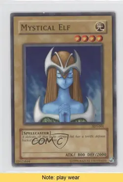 Mystical Elf Unlimited YuGiOh Starter Deck Yugi #SDY-001 2002 READ 0b5 - Image 1