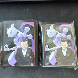 125 x SV Destined Rivals Team Rocket's Mewtwo Sleeves - Pokemon TCG (Unused) - Image 1
