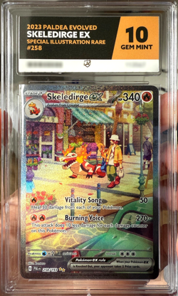 🇬🇧 Skeleridge ex 258/193 Sv02: Paldea Evolved - ACE 10 GEM MINT Pokemon - Image 1