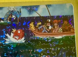 Pokemon Vending Holo Prism Foil Sticker SLOWPOKE Pikachu Ash Misty FISHING Brock - Image 2
