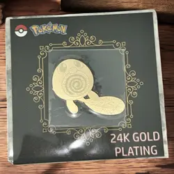 Poliwag 24k Gold Plated Sticker Korean Striking Candy Pokemon NM - Image 1