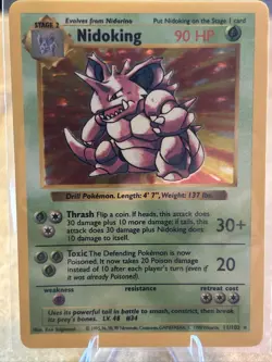 Pokemon TCG Nidoking #011/102 Base Set (Shadowless) - Image 2