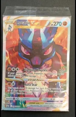 Pokemon Lucario VSTAR SWSH291 - Crown Zenith Black Star Promo - Sealed - Image 1