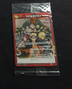 2012 MIRACLE BATTLE CARDDASS NARUTO SHIPPUDEN PROMO Sealed Card #15 UZUMAKI - Image 1
