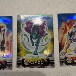 Raikou Entei Suicune Pokemon Carddass Zukan Card Vintage Nintendo Bandai Japan - Image 4