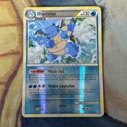 Blastoise 13/95 HGSS Unleashed Reverse Holo Rare Pokemon Card 2010 Vintage - Image 1