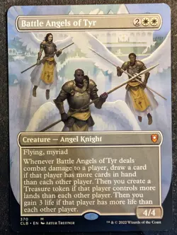 Battle Angels of Tyr - Borderless - Commander Legends Baldur's Gate (MTG) - Image 1