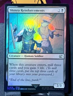 Shinra Reinforcements - Foil - MTG - Final Fantasy - FIN - 0118 - COMMON ~ NM - Image 3