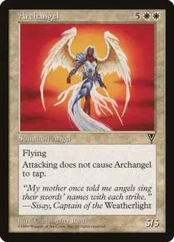 MTG - Archangel - Visions - X1 - (NM) - - Image 1