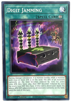 YuGiOh! - Digit Jamming - POTE-EN068 - 1st Edition - Common - Image 1