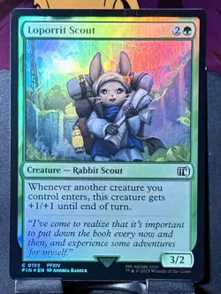Loporrit Scout - Foil - MTG - Final Fantasy - FIN - 0192 - COMMON ~ NM - Image 3
