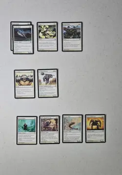 133 Card Lot MTG 112 Plains/21 Fire - 60 Commons/18 Uncommons/3 Rare Game Played - Image 2