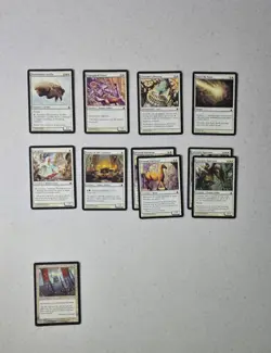 133 Card Lot MTG 112 Plains/21 Fire - 60 Commons/18 Uncommons/3 Rare Game Played - Image 4