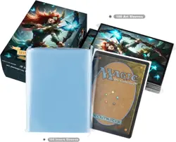 100 MTG Card Sleeves with 100 Inner Sleeves, Textured Back Art Windranger - Image 5
