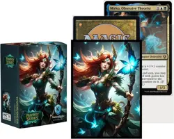 100 MTG Card Sleeves with 100 Inner Sleeves, Textured Back Art Windranger - Image 2