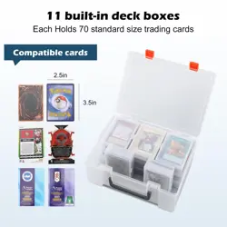 Trading Card Storage Box: Card Case Holder Organizer for 800+ Pokemon, MTG, Y... - Image 3