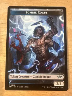 Plot / Zombie Rogue - 20/15 - Token - OTJ - NM - MTG Magic the Gathering - Image 1