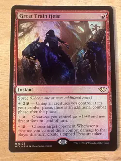 MTG Great Train Heist (125/441) Outlaws of Thunder Junction NM FOIL - Image 1