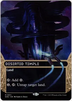 MTG Edge Of Eternities: Stellar Sights Deserted Temple Borderless (Mythic) - Image 1