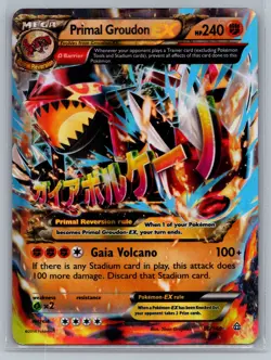 Pokemon TCG Primal Groudon EX (Omega) #86/160 XY - Primal Clash - Image 1