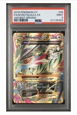 M Rayquaza EX #98 | Pokemon XY Ancient Origins | PSA 9 MINT - Image 1