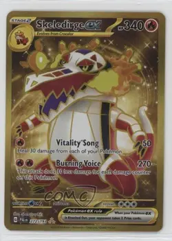 Hyper Rare - Skeledirge ex Pokemon SV02: Paldea Evolved #272 1bu3 - Image 1
