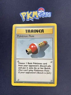 Pokemon TCG Pokemon Flute Base Set 86/102 Regular MP. - Image 1