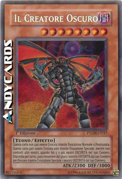 IL CREATORE OSCURO (The Dark) Segreta • PTDN IT017 • 1Ed • heavy play • Yugioh! - Image 1
