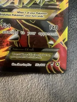 Mega Lucario EX 55a/111 alternate art promo Pokemon card 2017 XY Furious Fist - Image 4