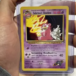 Sabrina's Slowbro 60/132 Gym Heroes Pokemon Card NM/MT Nintendo WOTC TCG Vintage - Image 1